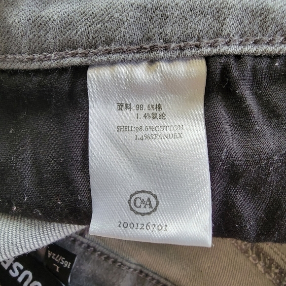 CLOCKHOUSE Grey Coastal Cowgirl Denim Jean Shorts Size L - Picture 10 of 14